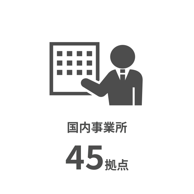 国内事業所45拠点