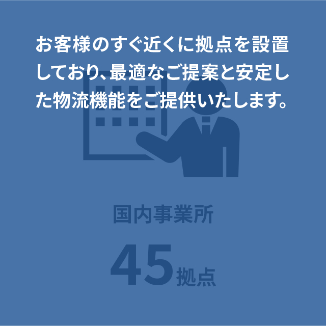 国内事業所45拠点